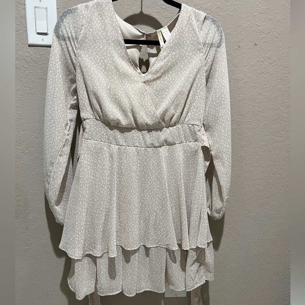 Tan Leopard Dress M